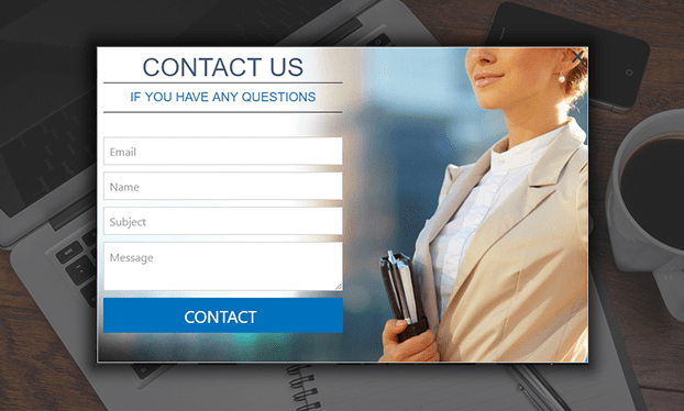 contact form popup